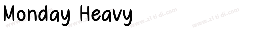 Monday Heavy字体转换